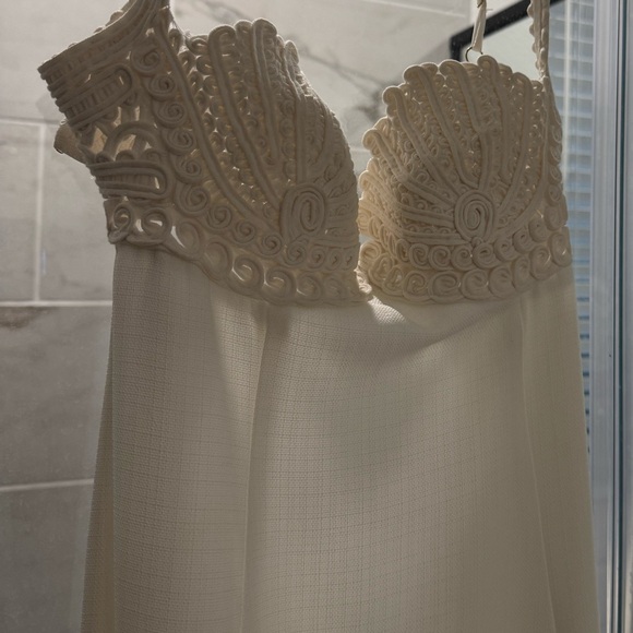 Elegant White Dress By Clea - Picture 7 of 7